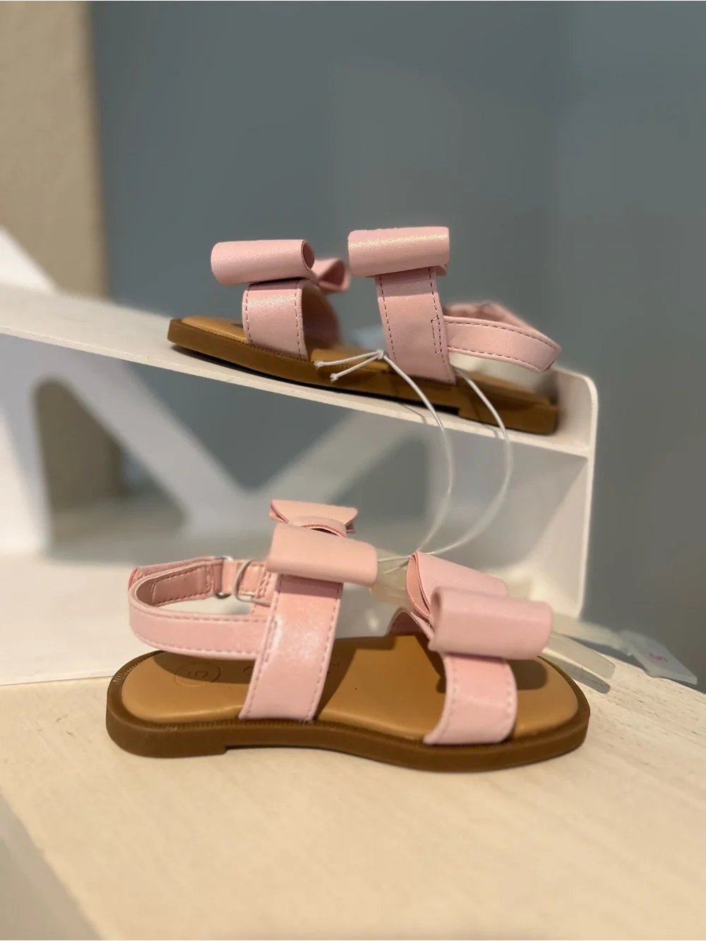 Toddler Girls' Ruby Bow Sandals Pink - Cat & Jack Toddler Child Size 5 NEW